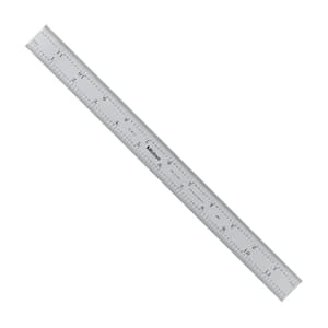Mitutoyo 0 - 12 inch Wide Rigid Steel Ruler (4R), 182-121