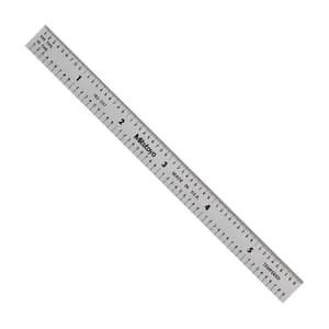 Mitutoyo 150 mm / 6 inch Fully-Flexible Steel Ruler (1/10 & 1/100 inch Graduation), 182-207