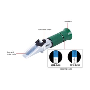 Insize 0 - 80% V/V Handheld Alcohol Refractometer, 5812-BJ80