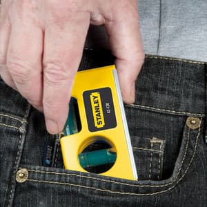 Stanley 14 cm / 2 Vials Horizontal/Vertical Pocket Level, 0-42-130