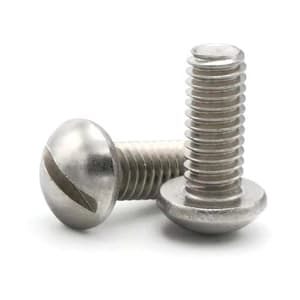 TB Basics M3 x 40 mm S.S Round Slotted Head Machine Screws (Pack of 200 Pcs)