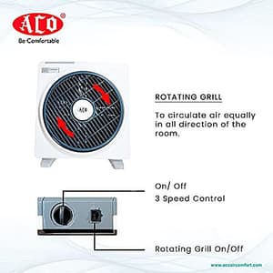 Aco 300 mm Coolair Table Fan, A-505-PWT