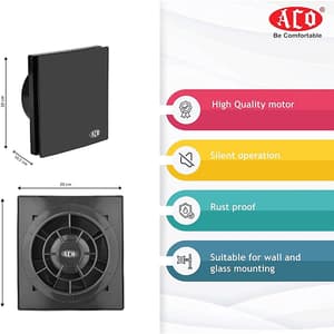 Aco 150 mm Ventilating Crest Exhaust Fan, 17 AP