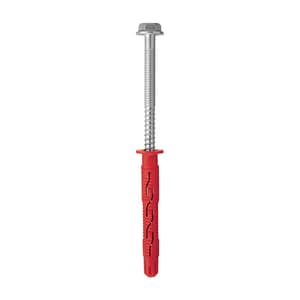 Hilti 10 x 120 mm HRD-H Hex Head Plastic Frame / Screw Anchor - Galvanized Steel (Pack Of 50 Pcs), 423873