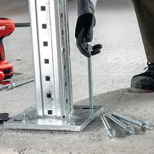 Hilti M20 x 260 mm HAS-U Anchor Rod With Nut & Washer - Galvanised Steel, Grade 5.8 (Pack Of 10 Pcs), 2223876