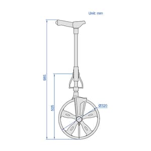 Insize Digital Measuring Wheel, 7171-D1