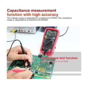 UNI-T 2000 Count Palm-Size Auto Ranging Digital Multimeter with 2mF Capacitance Test, UT33A+