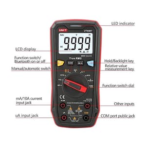UNI-T 9999 Count Professional True-RMS Digital Multimeter, UT60EU