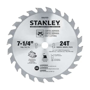 Stanley 7-1/4 inch / 184 mm Carded Circular Saw Blade (24 Teeth), STA7737-AE