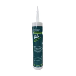 Dowsil 733 Glass & Metal 300 ml RTV Silicone Sealant (Clear)