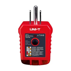 UNI-T 110 ~ 125V AC GFCI Receptical Tester, UT08B