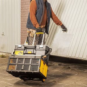 Stanley 70 Kg Load Capacity Folding Hand Truck with Utility Basket (Combipack), SXWT-FT509