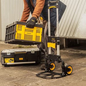 Stanley 70 Kg Load Capacity Folding Hand Truck with Utility Basket (Combipack), SXWT-FT509