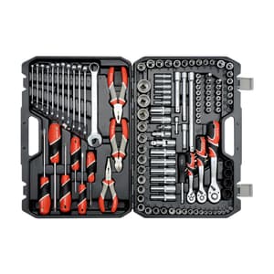 Yato 129 Pcs 1/4, 3/8 & 1/2 Inch Sq. Drive Socket Set, YT-38881