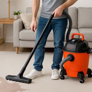Black+Decker 18 Litre / 1200W Wet & Dry Vacuum Cleaner, BDWD18-IN
