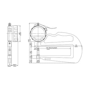 Mitutoyo 10 mm / 0.4 inch Absolute Digital Thickness Gauge (Deep Throat), 547-320A