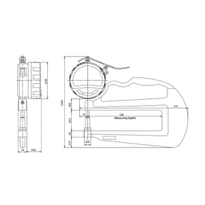 Mitutoyo 0 - 10 mm Absolute Digital Thickness Gauge (Deep Throat), 547-321A