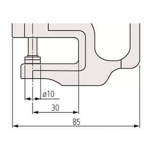 Mitutoyo 12 mm / 0.47 inch Absolute Standard Throat Digital Thickness Gauge, 547-500S