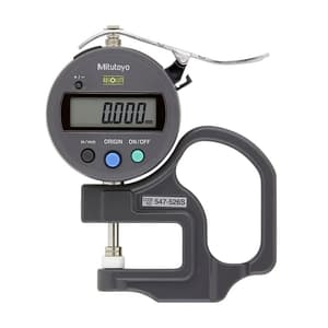 Mitutoyo 12 mm / 0.47 inch Standard Absolute Digital Thickness Gauge, 547-526S