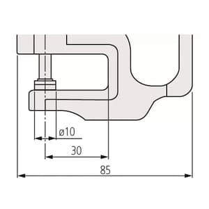 Mitutoyo 12 mm / 0.47 inch Standard Absolute Digital Thickness Gauge, 547-526S