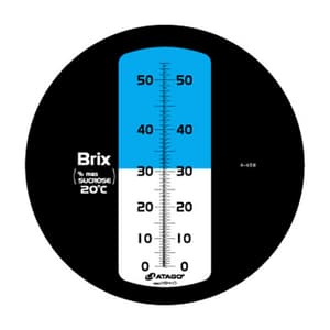 Atago 0.0 - 20.0% Brix Hand-held Refractometer with Manual Temperature Compensation, Master-20M