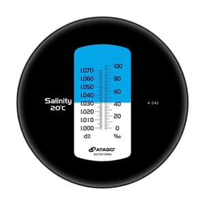 Atago 0 - 100% Salinity Hand-held Refractometer with Automatic Temperature Compensation & Water Resistant, MASTER-S/Milla