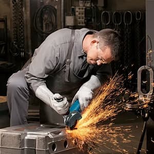 Bosch 125mm / 5 inch 1200W Professional Angle Grinder with Protective Guard, GWS 12-125 P