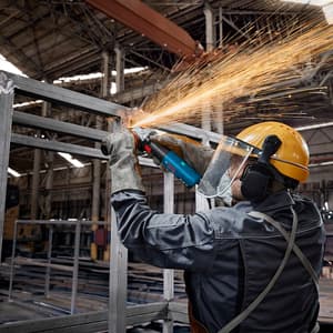 Bosch 125mm / 5 inch 2000W Professional Angle Grinder with Auxiliary Handle, GWS 20-125 SB