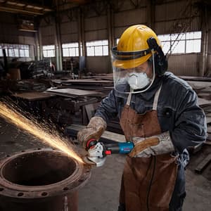 Bosch 125mm / 5 inch 2000W Professional Angle Grinder with Auxiliary Handle, GWS 20-125 SB