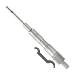 Mitutoyo 0 - 25 mm Non-rotating Spindle Type Groove Micrometer (Dia. 6.35mm Flange), 146-221