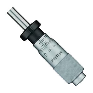 Mitutoyo 0 - 13 mm Standard-type Small Micrometer Head with Clamp Nut, 148-103-10