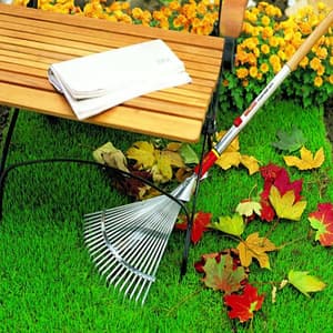 Wolf Garten 380-580 mm Adjustable Lawn Rake, UC-M