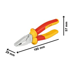 Bosch 7 inch / 180 mm VDE Combination Plier, 1 600 A02 NE1