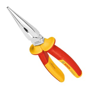Bosch 8 inch / 200 mm VDE Straight Long Nose Plier, 1 600 A02 NE3