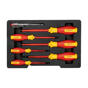 Bosch 7 Pcs VDE Torx Screwdriver Set (VDE), 1 600 A02 NF8