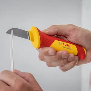 Bosch 188 mm VDE Cable Knife with Straight Blade, 1 600 A02 NF5