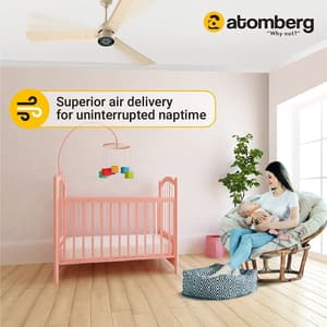 Atomberg Renesa+ 1200 mm Energy Efficient Dust Resistant Ceiling Fan With BLDC Motor & Remote (Metallic Gold)