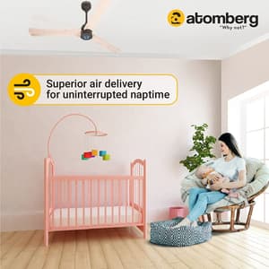 Atomberg Renesa+ 1200 mm Energy Efficient Dust Resistant Ceiling Fan With BLDC Motor & Remote (Natural Oakwood)