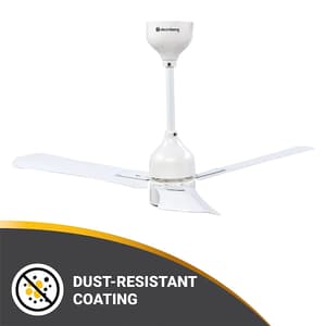 Atomberg Renesa+ 900 mm Energy Efficient Dust Resistant Ceiling Fan With BLDC Motor & Remote (Pearl White)