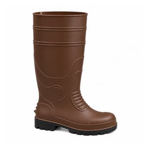 Mangla Goodyear 14 Inch Height Safety Gumboot with Steel Toe (Brown)