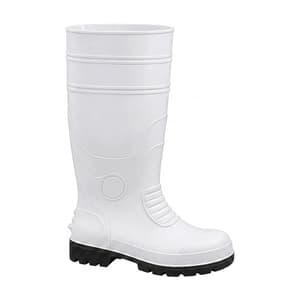 Mangla Goodyear 14 Inch Height Safety Gumboot with Steel Toe (White)
