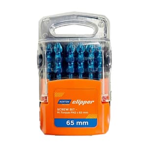 Norton Clipper PH2 / 65 mm Hi-Torque Double Ended Phillips Screwdriver Bits Set (Pack of 10 Pcs), CPSB5