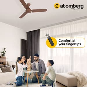 Atomberg Efficio 1200 mm Energy Efficient Ceiling Fan With BLDC Motor & Remote (Matt Brown)