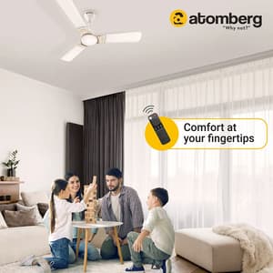 Atomberg Erica 1200 mm Regular Ceiling Fans With BLDC Motor & Remote (White)