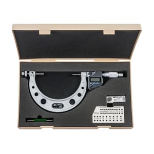 Mitutoyo 4 inch / 100 mm Digital Gear Tooth Micrometer (IP65), 324-354-30