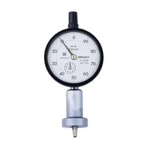 Mitutoyo 0 - 10 mm Dial Depth Gauge with Ball Point Contact Element (Round Base), 7223A