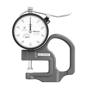 Mitutoyo 0 - 0.5 inch Standard Dial Indicator Thickness Gauge (Ceramic Contact Elements), 7300A
