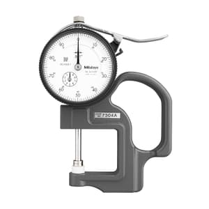 Mitutoyo 0 - 1 inch Standard Dial Indicator Thickness Gauge (Ceramic Contact Elements), 7304A