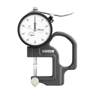Mitutoyo 0 - 0.5 inch Dial Indicator Lens Thickness Gauge, 7312A