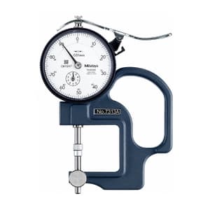 Mitutoyo 0 - 10 mm Dial Indicator Lens Thickness Gauge, 7313A